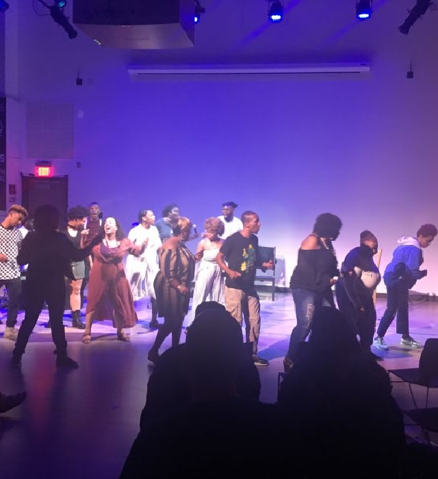 The cast of They Do Not Know Harlem: In Communion with James Baldwin.